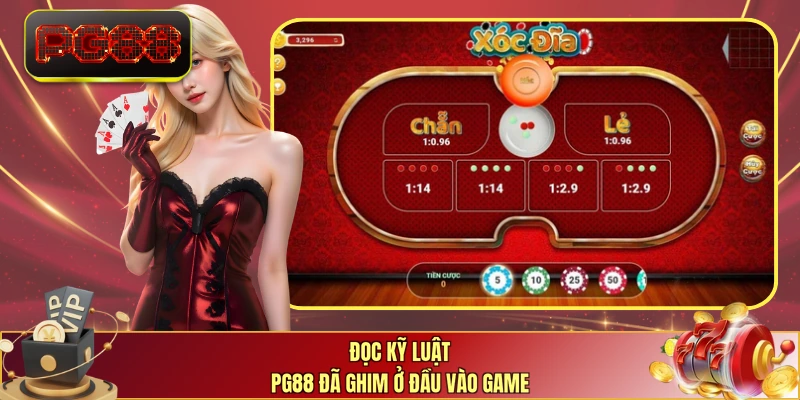 Đọc kỹ luật PG88 đã ghim ở đầu vào game