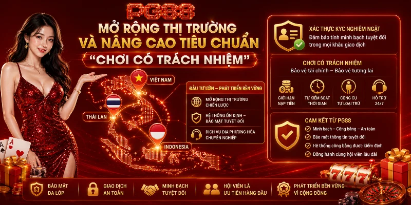 PG88 mở rộng quy mô hoạt động với cam kết chơi an toàn 