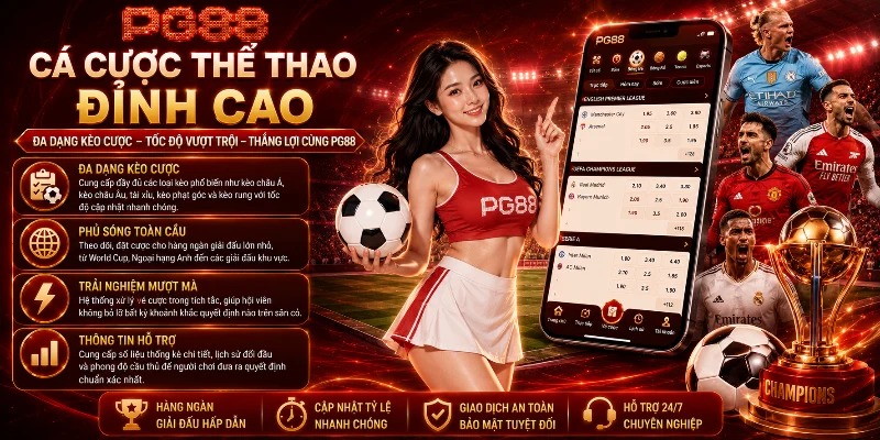 PG88 quy tụ đa dạng giải đấu thể thao hàng đầu thế giới 